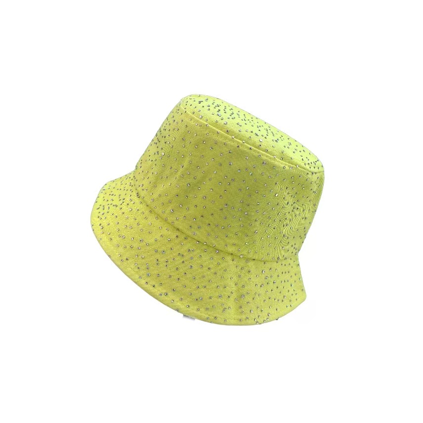 New fisherman's hat, women's rhinestone cotton sunshade basin hat, spring, summer and autumn styles, fashionable Panamanian hats for export Item Picture