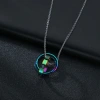 Wholesale of new three-piece sets of colorful titanium steel necklaces from the source factory of popular cross-border sources in Europe and America Application Scenario