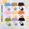 Baby clothes, 17cm labub hat crossbody bag set, creative vinyl Labub doll, pure hand-crocheted accessories details Picture