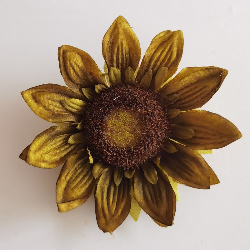 仿真太阳花 向日葵花头批发 家居及婚庆装饰 花环花束配件产品图