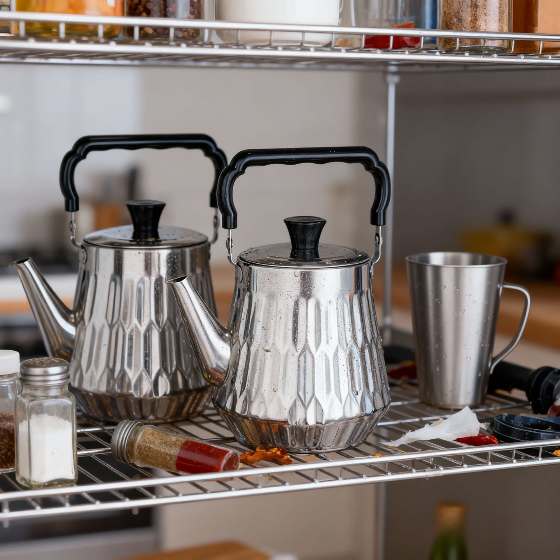 Cross-border stainless steel Lingya kettles, coffee kettles, tea kettles, hotel and restaurant cold kettles, water kettles, and brewing kettles Item Picture
