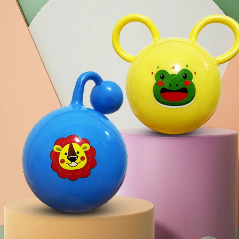 工厂手抓球儿童小孩玩具甩甩手柄耳朵5英寸12cm感知捏捏软胶定制
