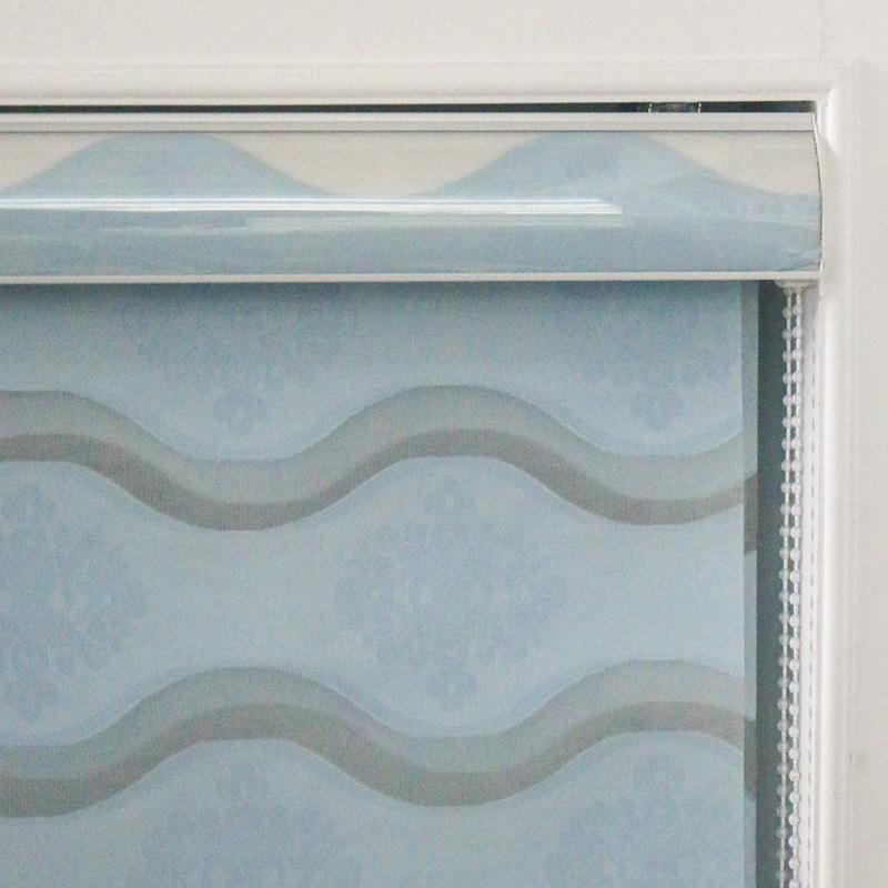 Roller blinds, light-blocking blinds without holes, sunshade blinds, European-style cut-out soft gauze blinds, bathroom and office blinds Specification image