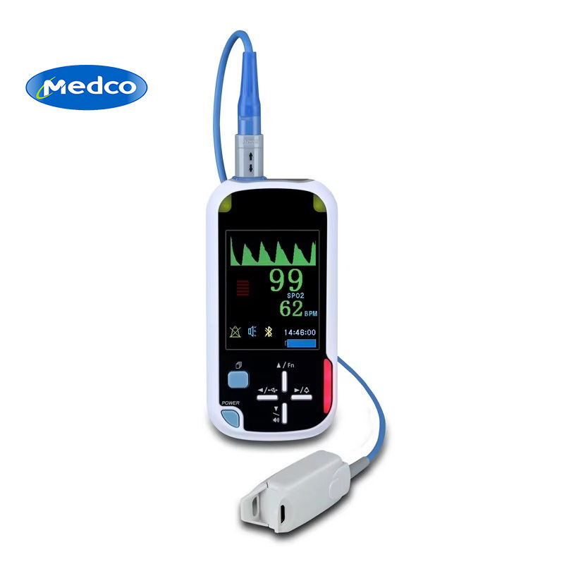 Cross-border exclusive handheld blood oxygen meter, finger clip pulse blood oxygen meter, home multi-parameter portable blood oxygen meter
