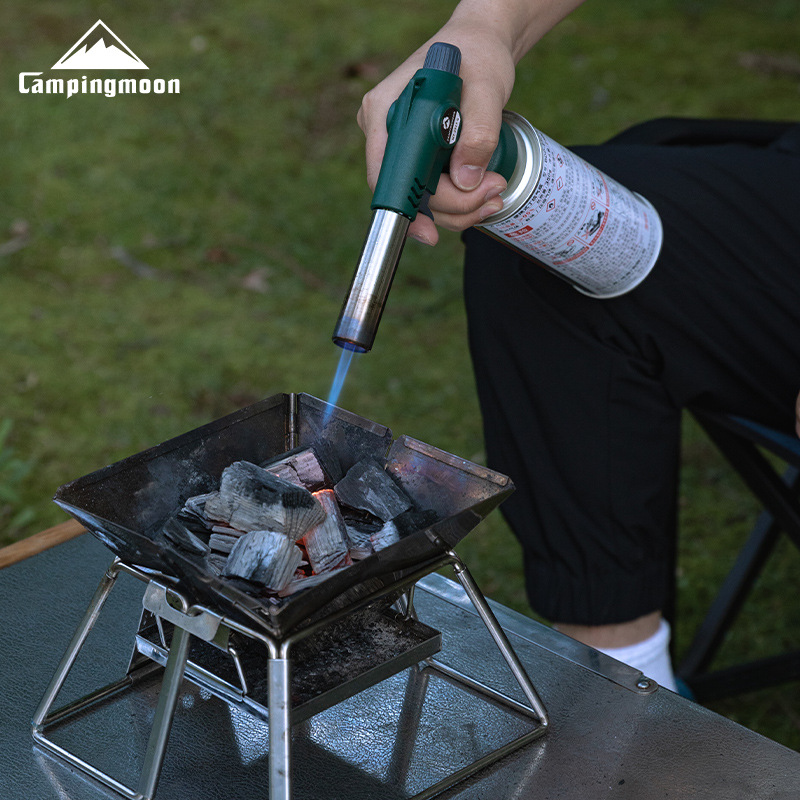 Koman MT-2913 Camping charcoal Outdoor Barbecue and Baking Inverted igniter Portable card-type spray gun Specification image