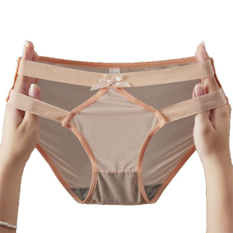 Fashionable bestseller, small, comfortable and soft series, women's mesh underwear, high-elasticity and low-waisted underwear with hollowed-out design, 7630 Item Picture