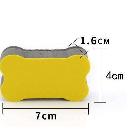 Qianhui eva magnetic erasers, customized colored small bones, EVA white erasers, children's cleaning, black erasers, processing and labeling Item Picture