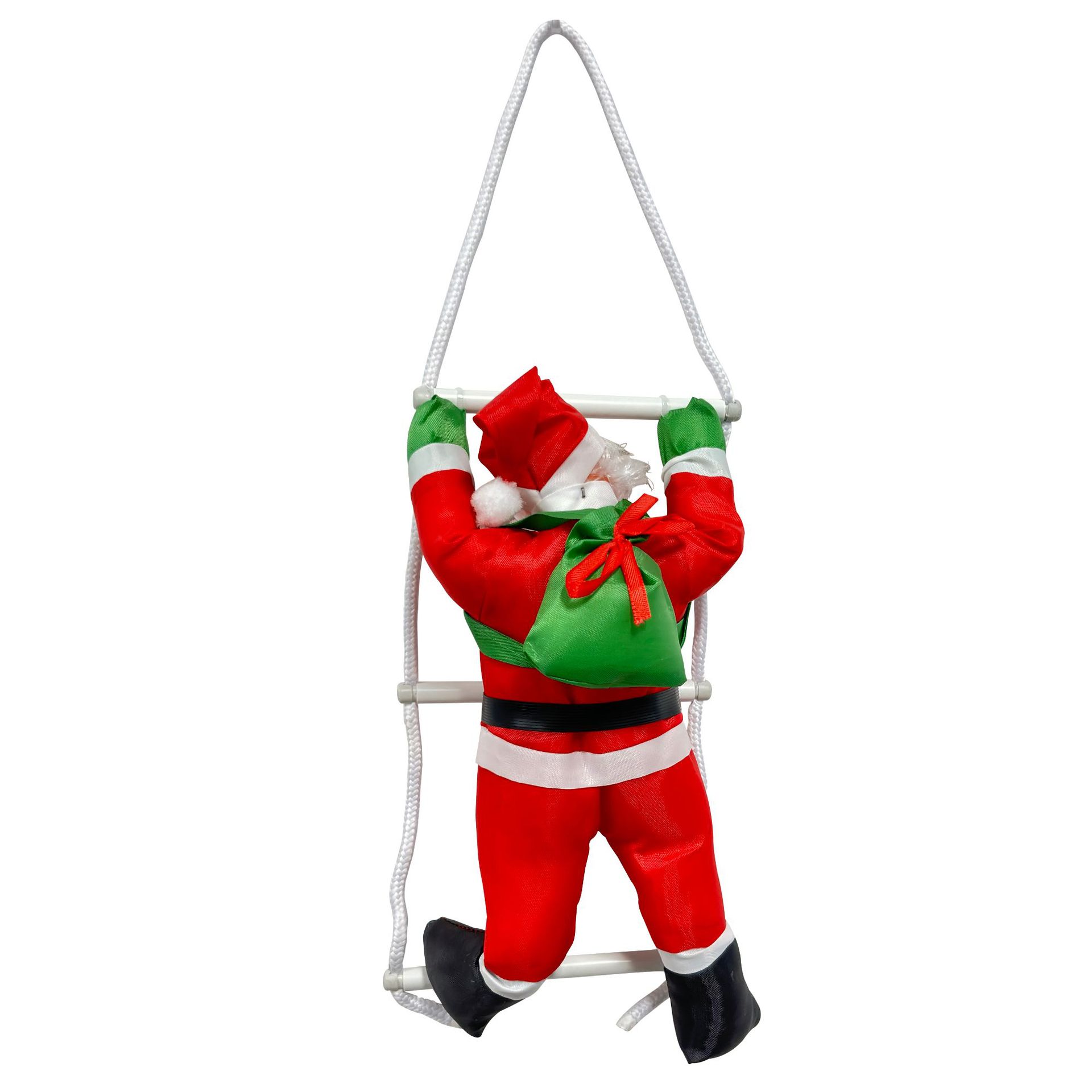 Cross-border stock Christmas ladders and ropes, Santa Claus Christmas decorations and supplies, Santa Claus pendants, Christmas decorations Item Picture