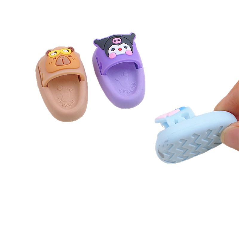 Cute and creative slip-shaped eraser, a cartoon mini eraser for primary school students, as a reward Item Picture
