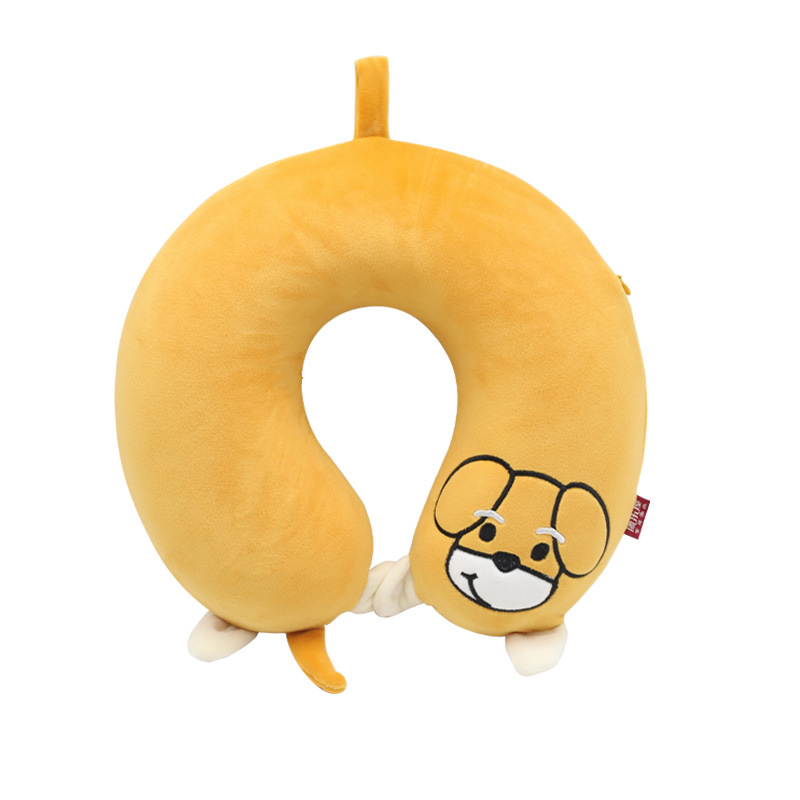 卡通动物慢回弹记忆棉U型枕 康乐屋办公室护颈午休旅行护颈枕批发详情图5