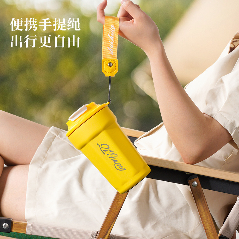 智能咖啡杯316不锈钢车载水杯女学生高颜值户外运动礼品杯子定制产品图