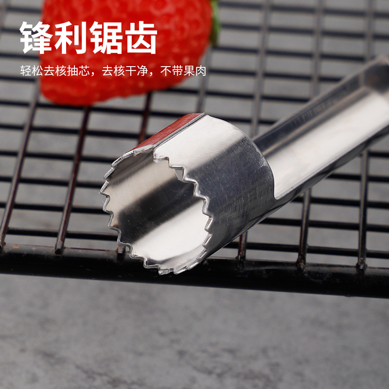 Manufacturer's creative multi-functional manual chili core remover, kitchen small tool, stainless steel hawthorn and red date core remover details Picture