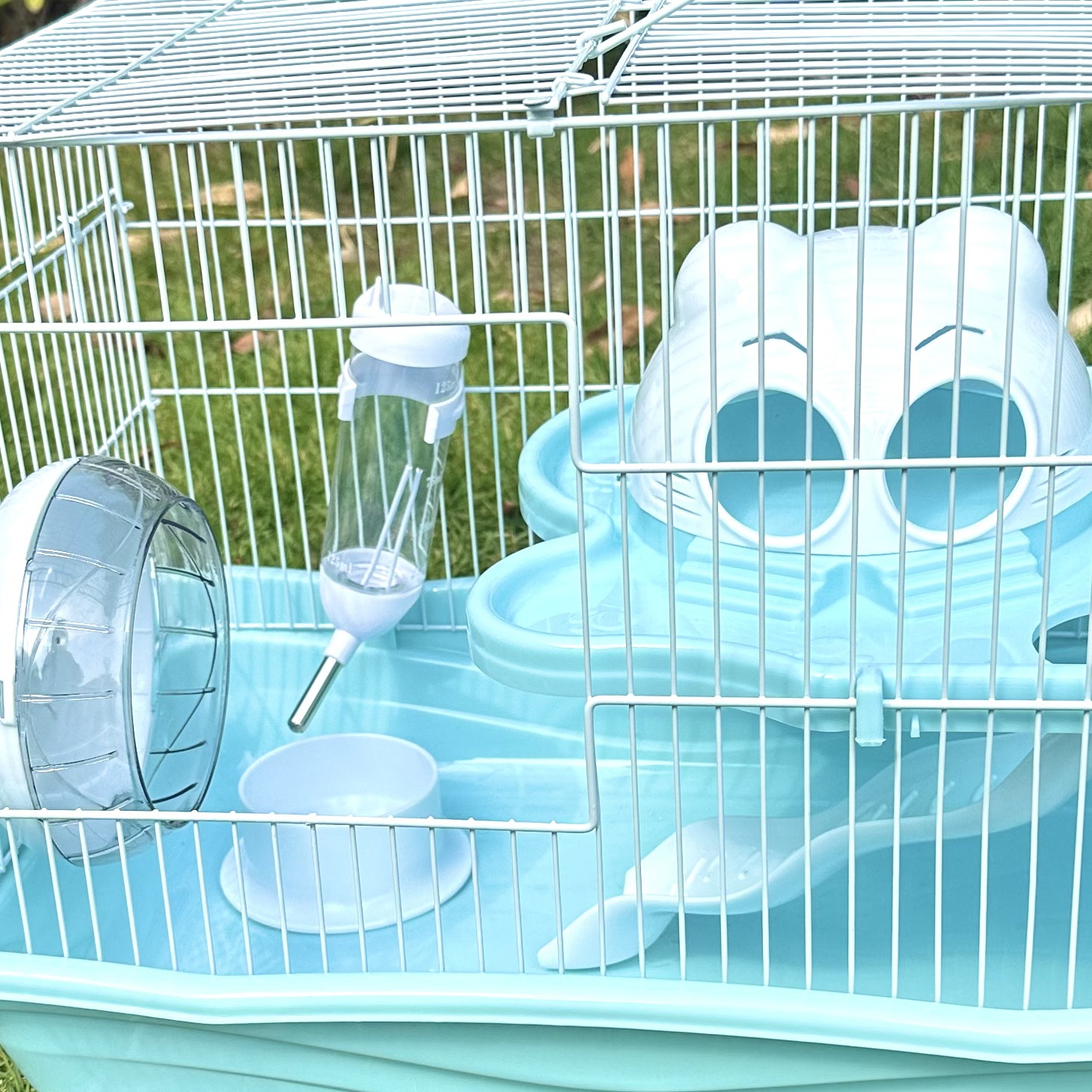 Double-layer cat head cages, large hamster cages, golden thread bear nests, luxury large villas, double-layer nests, wholesale of pet supplies Specification image
