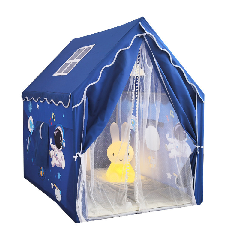 新款印花儿童星空太空人帐篷儿童帐篷游戏屋家用儿童玩具小房子帐白底实物图