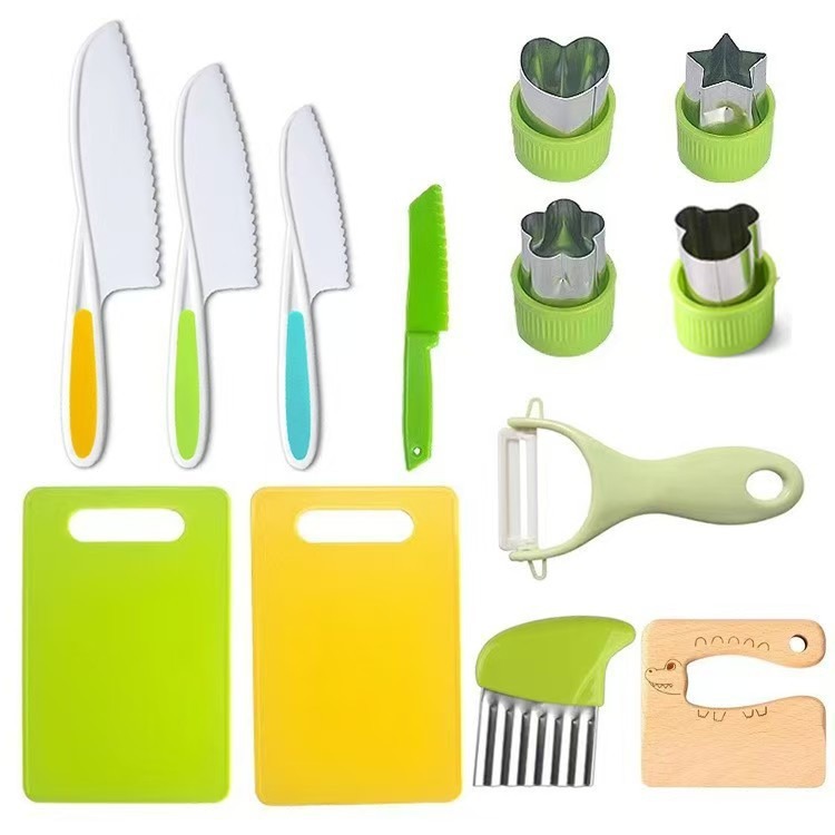 Amazon Children's Toy Knife Set, Kindergarten Early Education Vegetable Cutting Safety Tool Set, Children's Toy Set