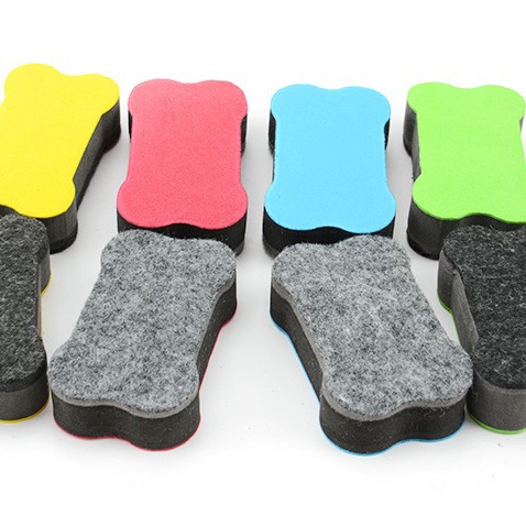 Qianhui eva magnetic erasers, customized colored small bones, EVA white erasers, children's cleaning, black erasers, processing and labeling Application Scenario