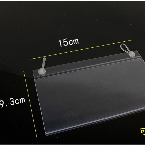 Precio del supermercado etiqueta colgante etiqueta de mercancías gancho plástico POP etiqueta de precio transparente carcasa de estantería de PVC etiqueta de exhibición estante de productos precio de la etiqueta de productos suspensión estuche de protección del vendedor super descripción de la mercancía cubierta colgante de la tienda de venta especial señalización colgante de plástico details Picture