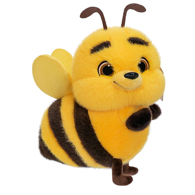 Cartoon big-eyed little bee plush toys, children's soothing dolls, birthday gifts, event props, home decorations Item Picture