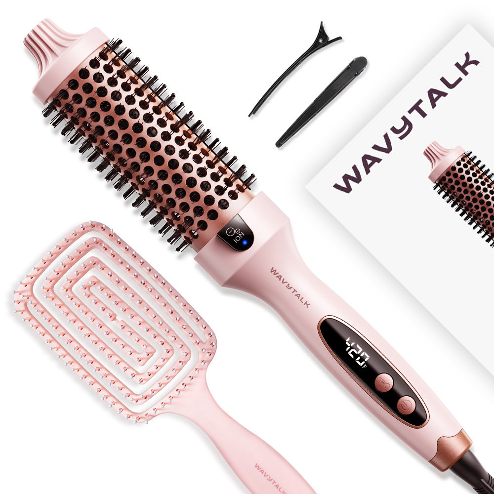 The pink curling iron HS05 is a charging sleep tool. It is portable and easy to use, suitable for long hair with a natural curling effect