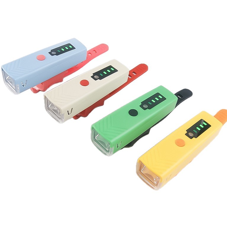 Bicycle light-sensing night driving headlight, mountain road bike high-brightness quick-release multi-color rechargeable cycling lighting lamp