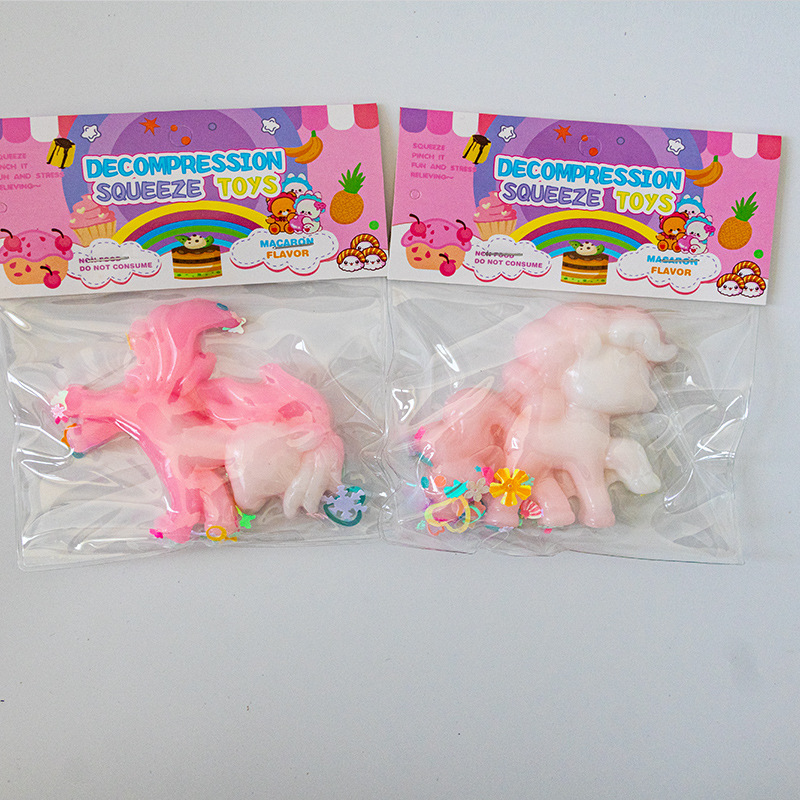 Kneading bagged Little Pony stress-relieving Silicone Kneading Fun Super soft and sticky mud-like internet-famous slow rebound toy Specification image