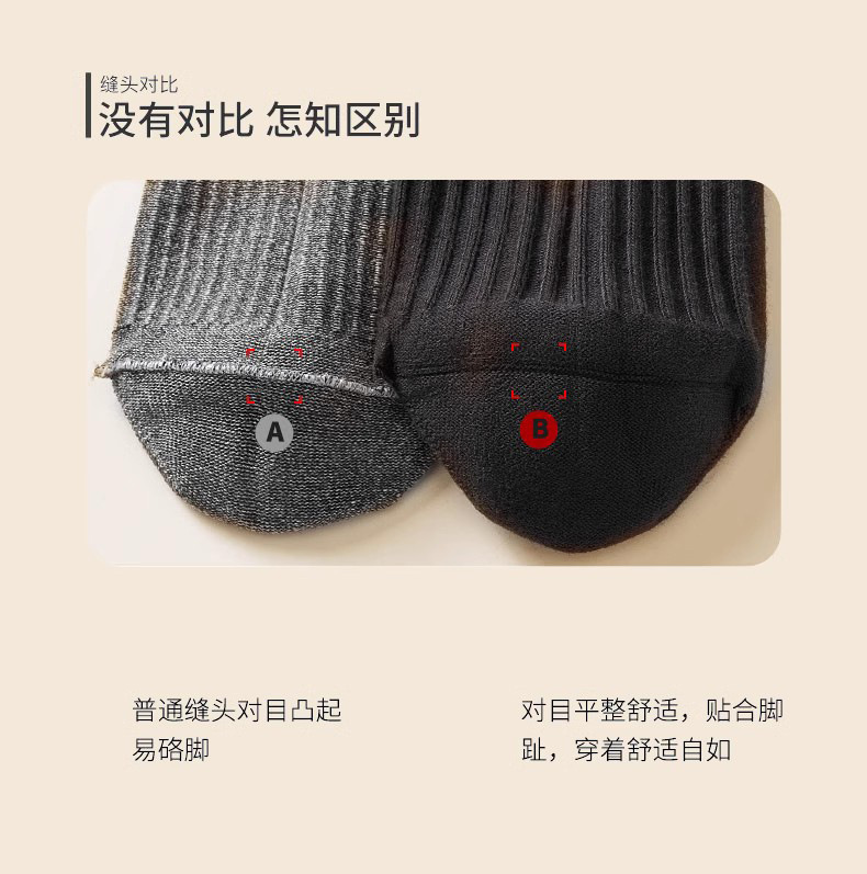 Women's pure cotton mid-calf socks, spring and autumn badminton socks, spring pure cotton socks, women's postpartum socks, cotton socks wholesale details Picture