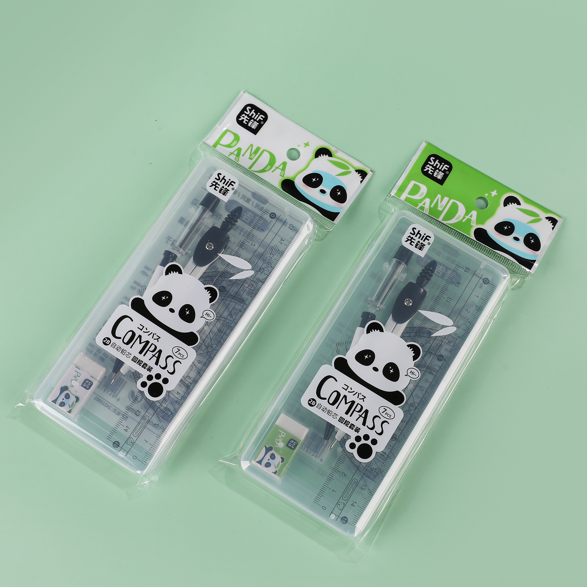 3109 Pioneer Student Special Compasses 7-piece Set: Compasses, Rulers, Examination and Study Supplies, Stationery details Picture