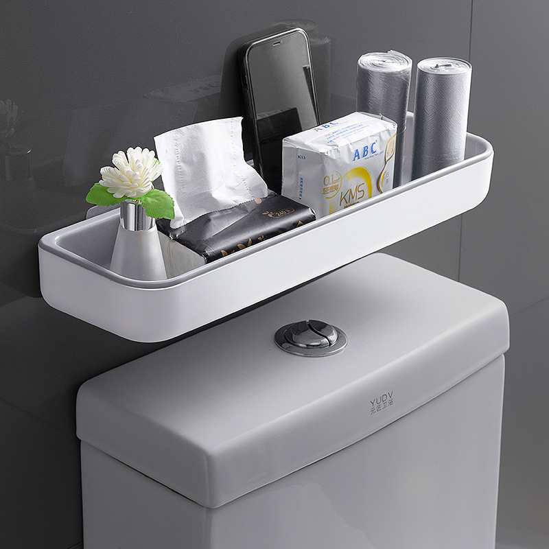 Toilet rack, plastic bathroom, no need for drilling, toilet, washbasin, wall-mounted storage rack