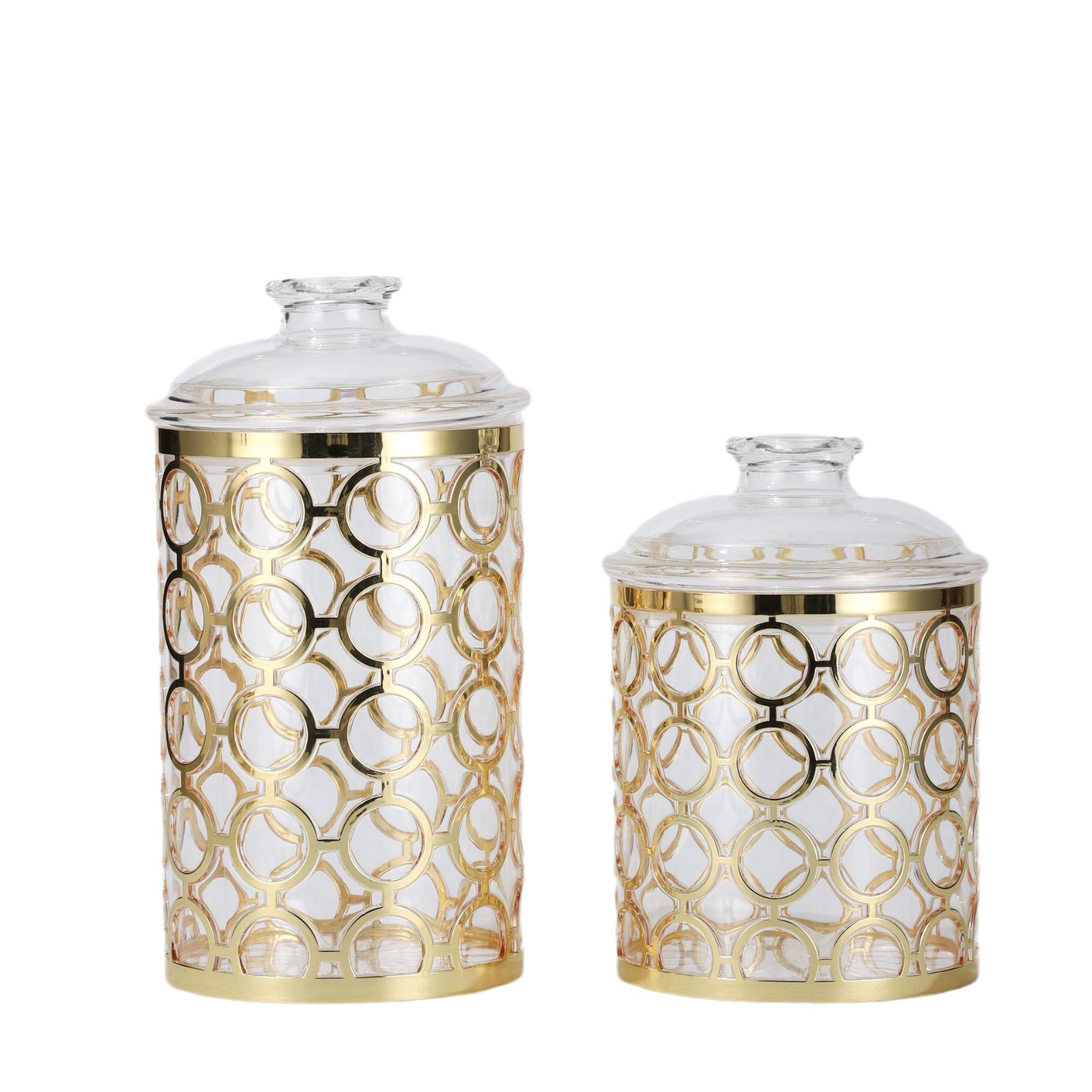 Kitchen household sealed jar, moisture-proof storage box for grains and cereals, food-grade transparent glass storage jar for snacks and dry goods Item Picture