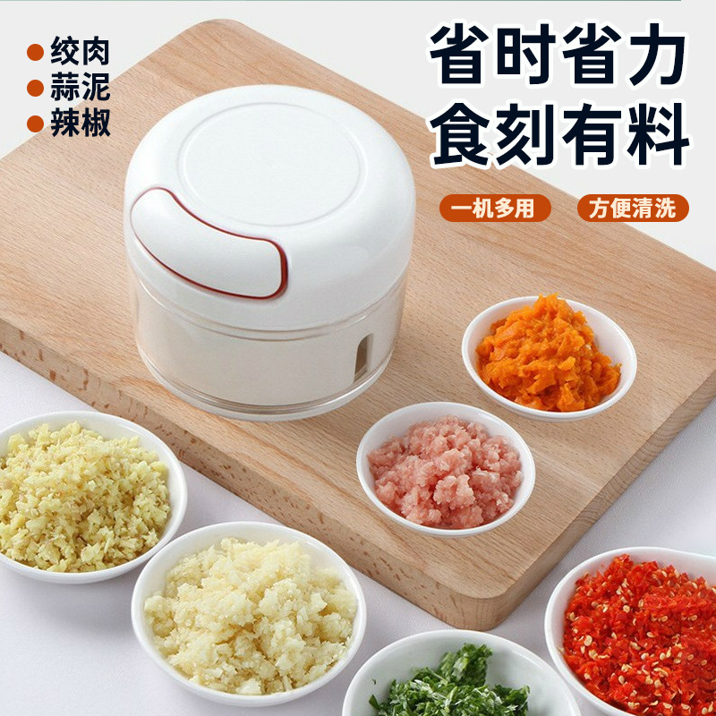 Cross-border multi-functional vegetable cutter, manual garlic pusher, mini garlic grinder, household garlic paste magic tool, garlic press and garlic mashing machine