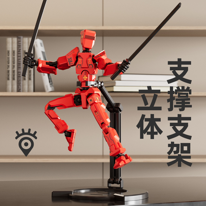 厂家批发多形态天使关节人解压第五代磁吸多关节可拼装模型玩具产品图