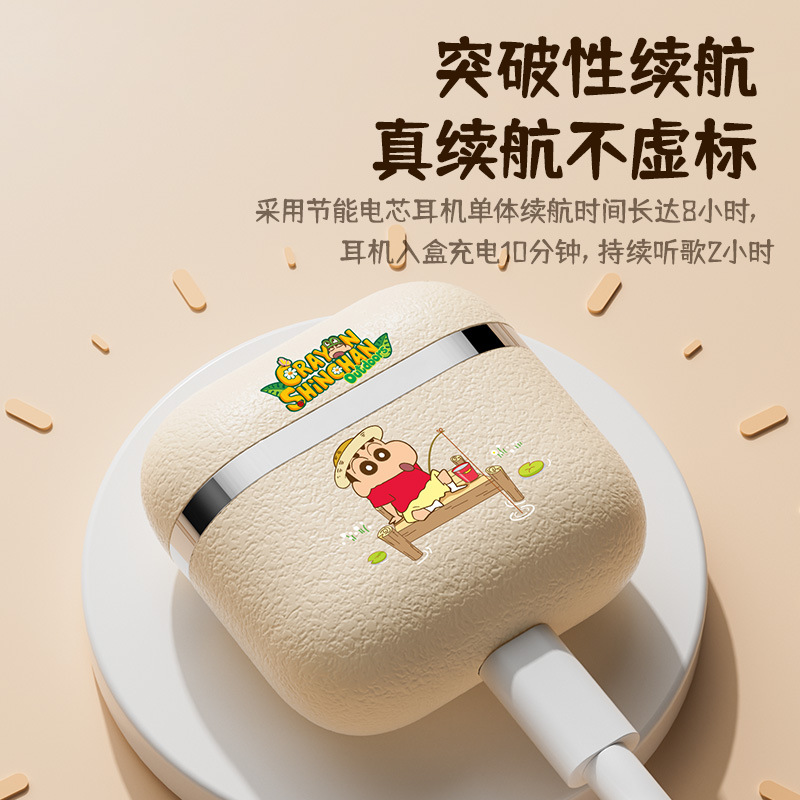 Crayon Shin-chan D4 wireless Bluetooth headphones for gaming, listening to music, noise-cancelling, cute and good-looking student in-ear headphones Application Scenario