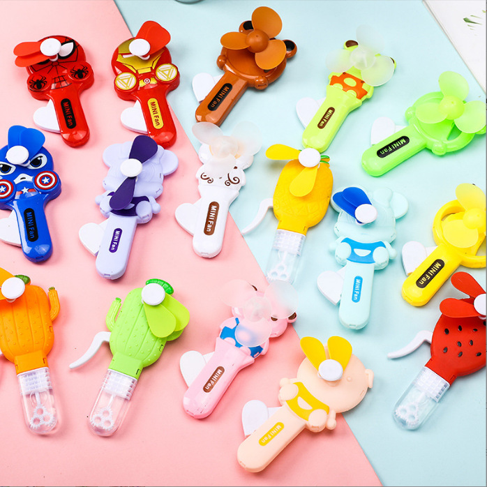 可爱卡通手摇风扇手压手动迷你风扇便携随身手拿手持地推礼品批发