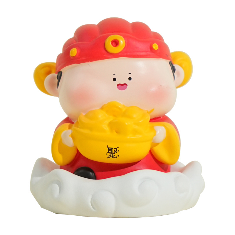 Baimao Original Qiandai Lai Series resin figurine ornaments, creative gifts, car furniture, table decorations wholesale Item Picture