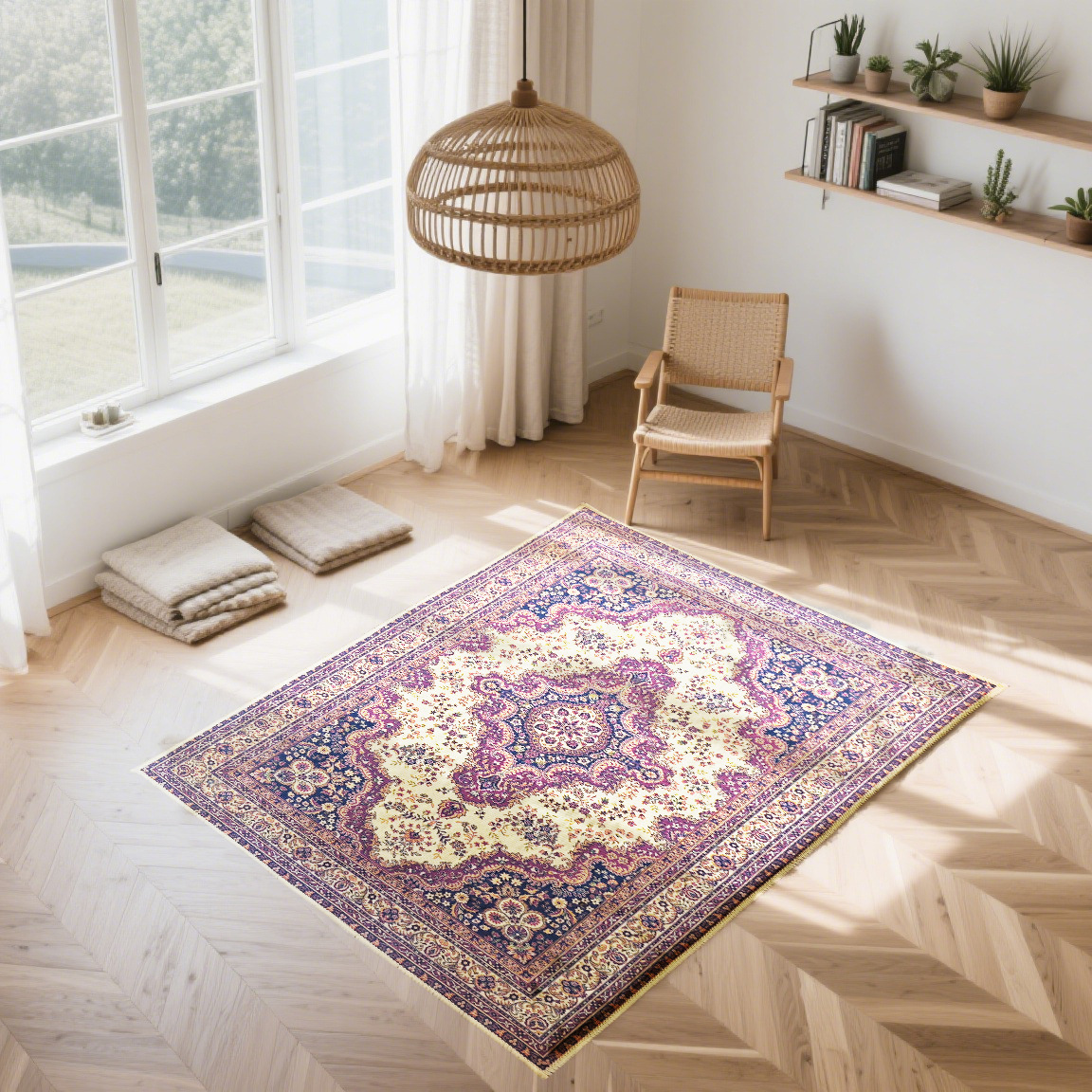 水晶绒3D轻奢风格地毯地垫卧室床边满铺地毯家居客厅装饰沙发毯