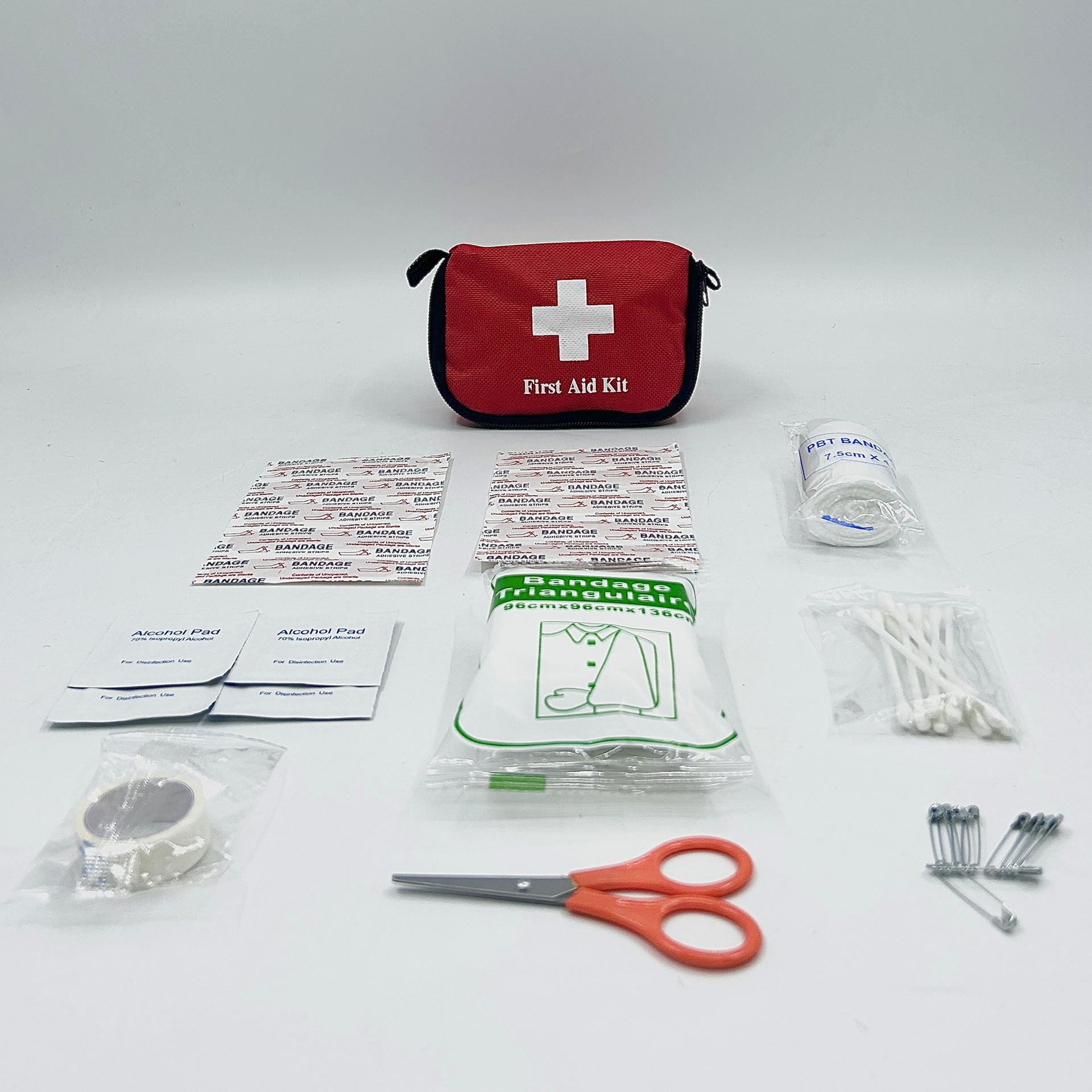 Cross-border export car first aid kit, family and outdoor portable emergency kit, first aid set, storage bag details Picture