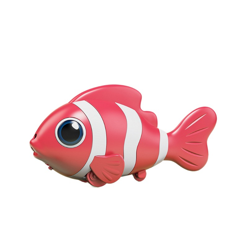 Simulación eléctrica pez payaso swing caminar niños sensor bebé bebé arrastra guía juguetes peces electrónicos al por mayor Item Picture