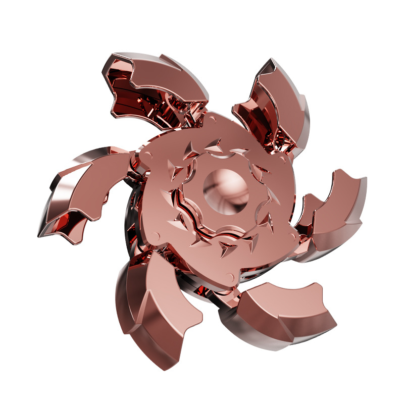 合金爆甲手指陀螺旋转磁吸指尖陀螺趣味解压创意潮玩儿童生日礼物白底实物图