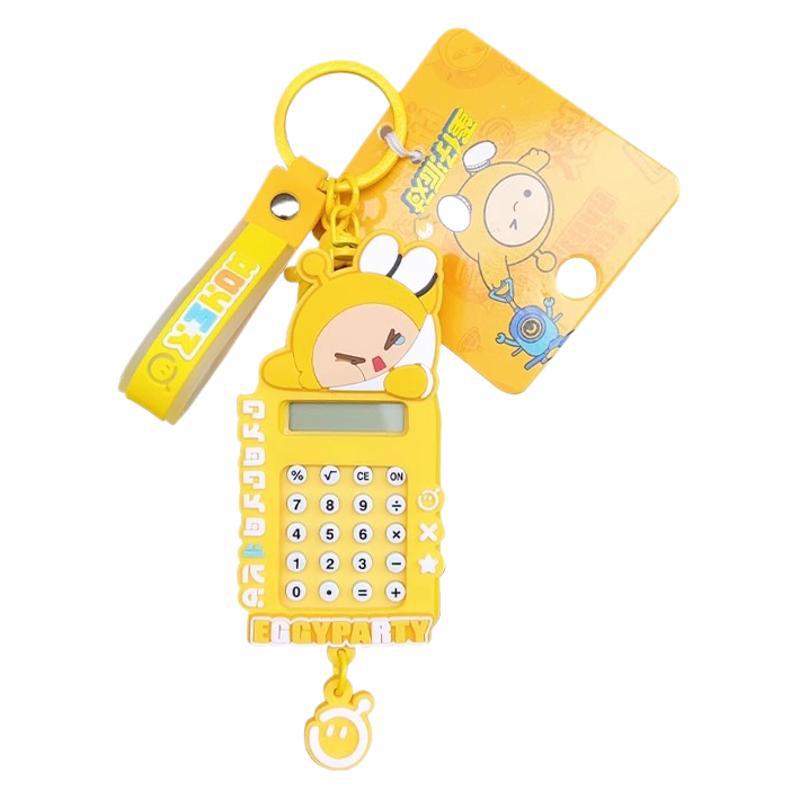 钥匙扣玻璃/钥匙扣/星星人/羊毛毡挂件/带灯章鱼钥匙扣白底实物图