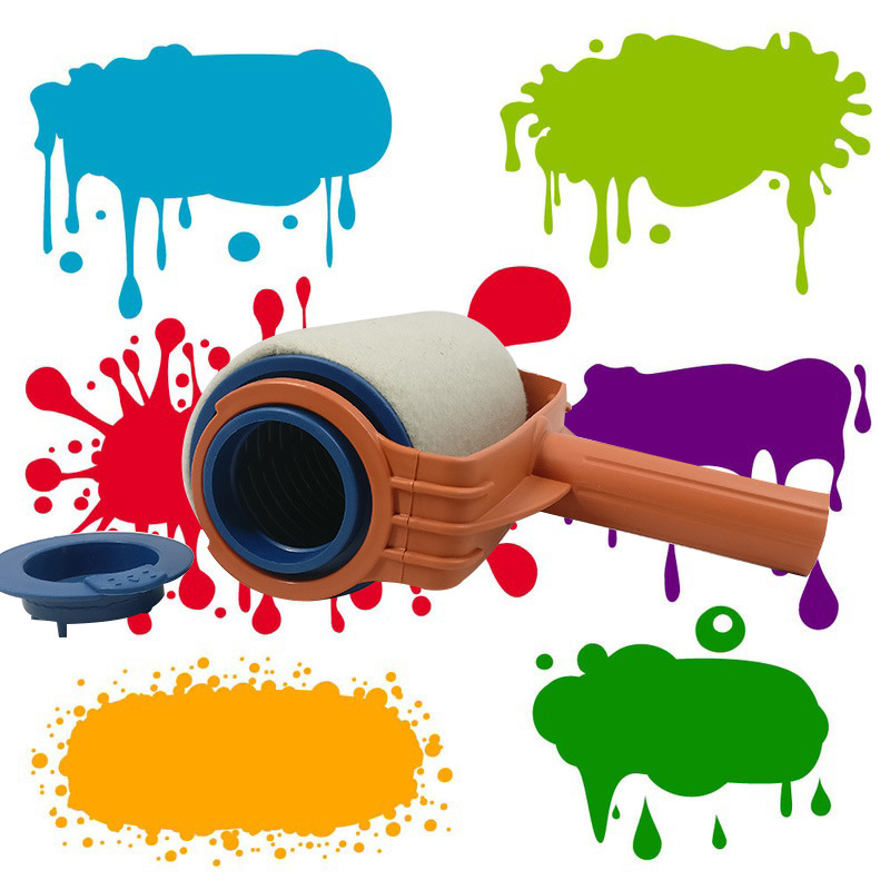 TV批发产品新款现货 墙角油漆刷 加杆滚筒油漆刷 paint runner
