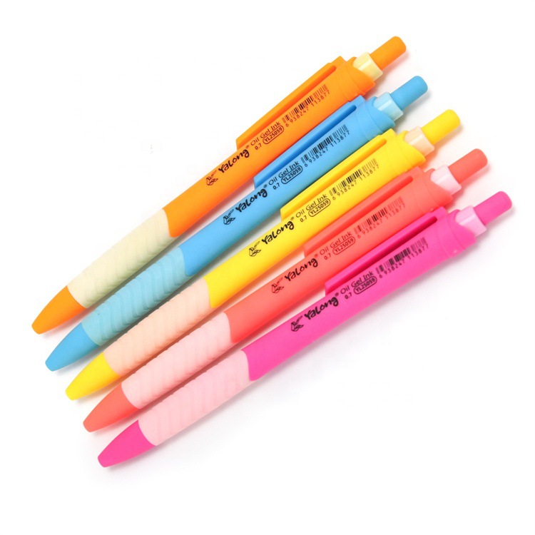 Promotional semi-gel pens, school and office ballpoint pens, high-quality silicone pen barrels, new design of medium oil pens and stationery Application Scenario