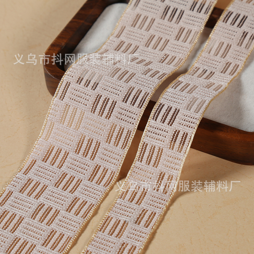 织带/包边布条/彩虹渐变色涤纶织带/蝴蝶结/全棉人字纹织带细节图