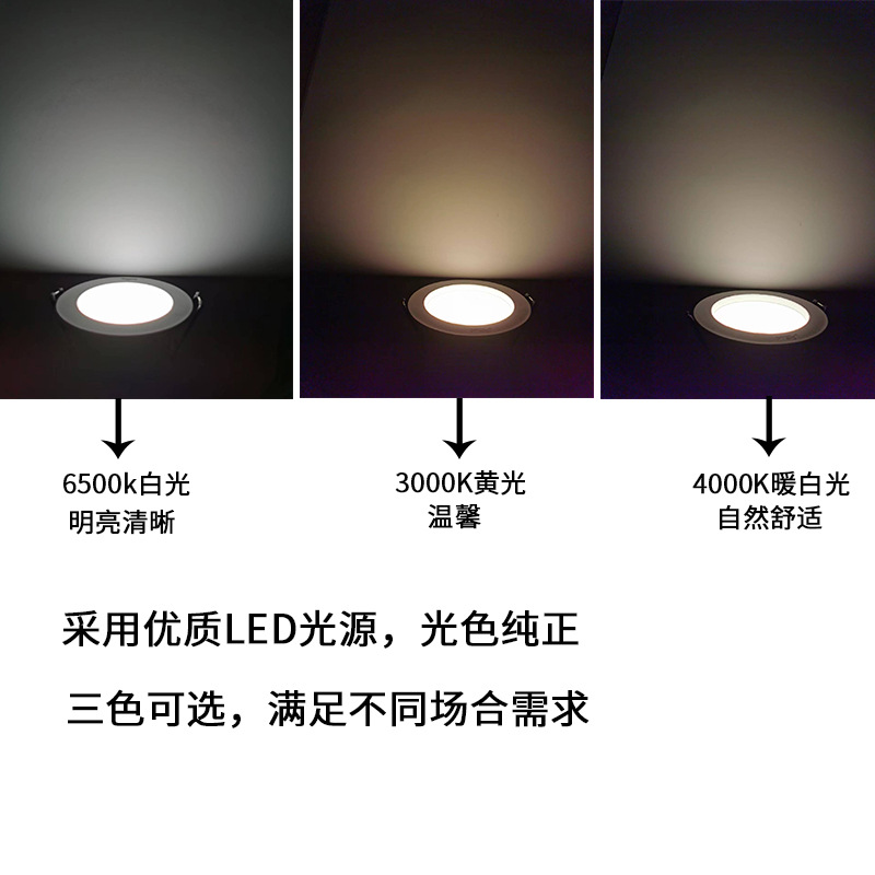 Sanxiong Jiguang Lighting's led downlights, ceiling lights, embedded integrated ultra-thin concealed installation, home living room Starlight Application Scenario