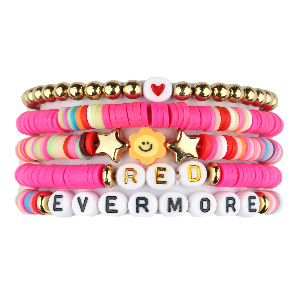 亚马逊新款泰勒软陶手链霉霉swiftie新专辑演唱会友谊手链套装女细节图