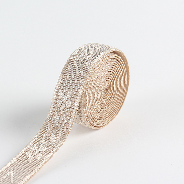 Manufacturer offers a wide range of sizes for underwear, shoulder straps, women's bra straps, jacquard elastic bands, jacquard webbing, and custom patterns for cross-border sales Item Picture