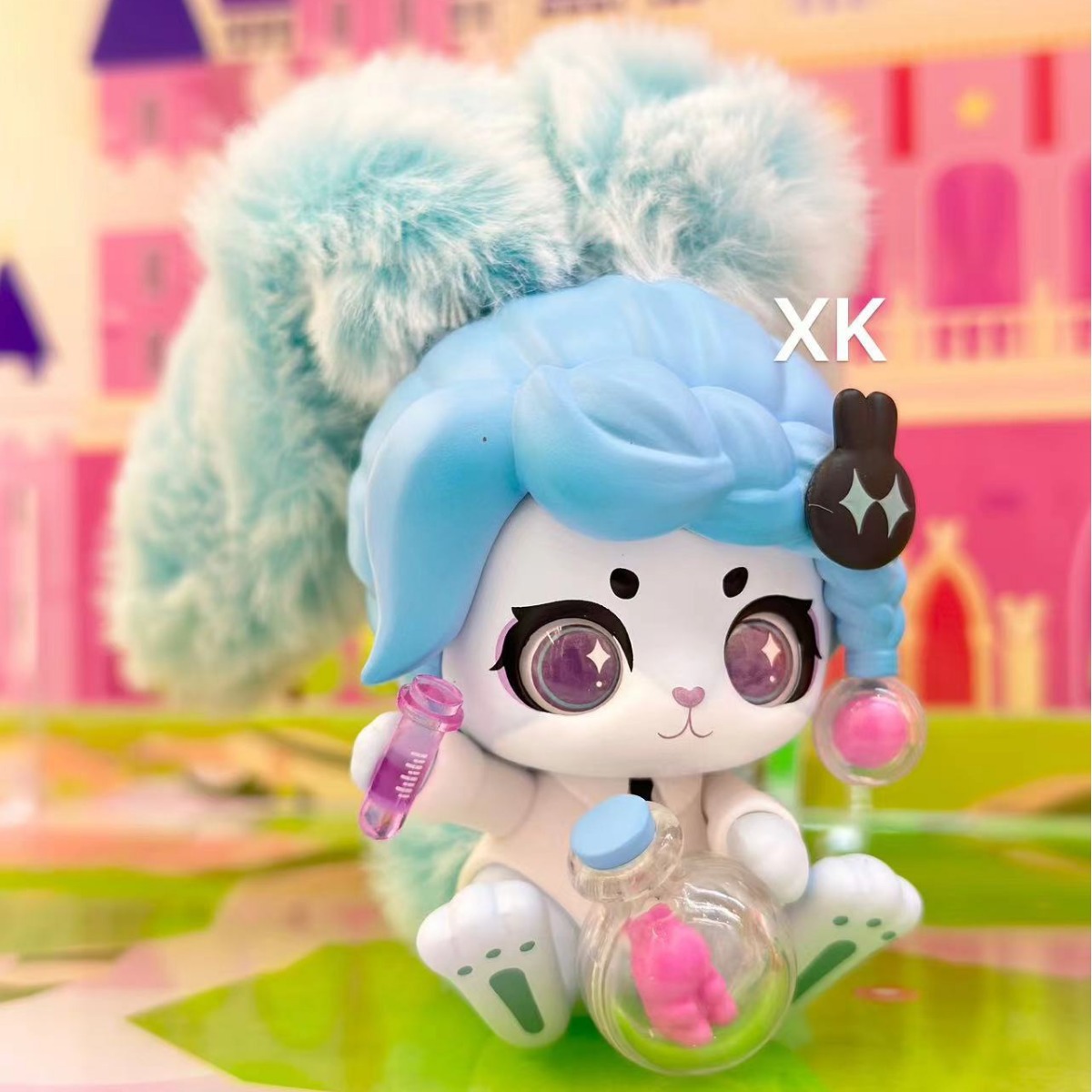 Wholesale of genuine Kabu Rabbit's "Face Yourself" series of cute and trendy blind boxes, figurines, scented candles, and fluffy personalized decorative items Specification image