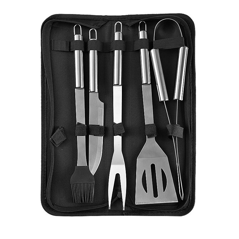Cross-border barbecue tool set, stainless steel multi-functional outdoor combination camping BBQ barbecue accessory set details Picture