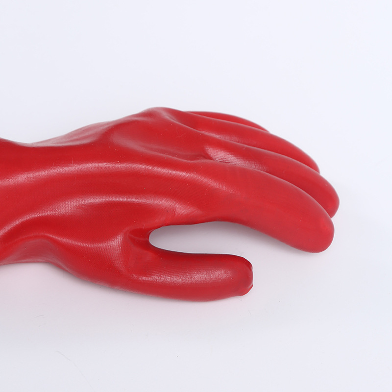 Factory wholesale thickened oil-resistant kitchen dishwashing gloves, bathroom cleaning pvc acid and alkali resistant sleeved industrial gloves Application Scenario