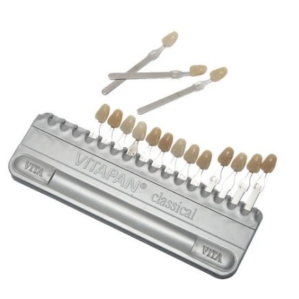 Cross-border exclusive dental 16-color colorimetric plates, dental resin material dental models, colorimetric plates, dental teaching models details Picture