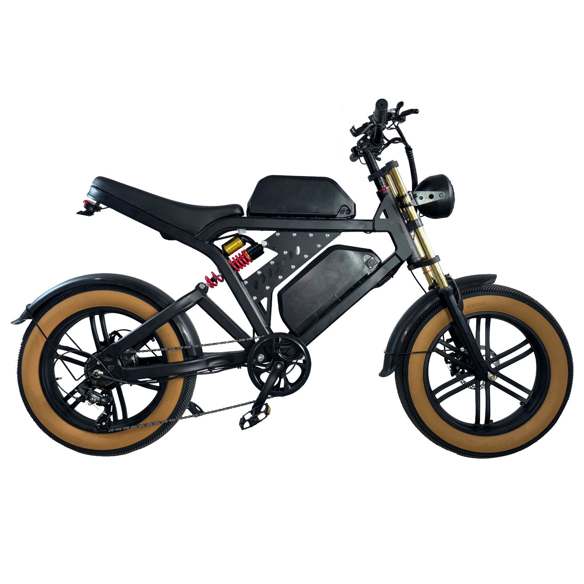 Electric-assisted snow tire bicycle, lithium battery aluminum alloy light fat tire assisted bike, mountain exit bike, large instrument panel